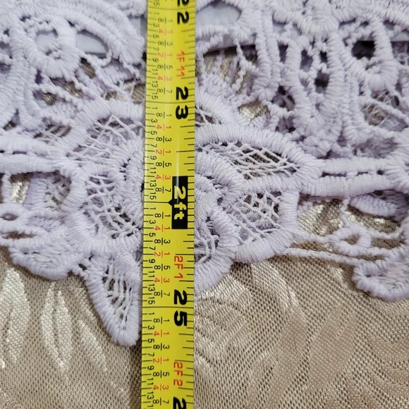 NWT Nanette Lapore Lace Sleeveless Top in Lavender Purple Zipper in Back - Picture 15 of 17